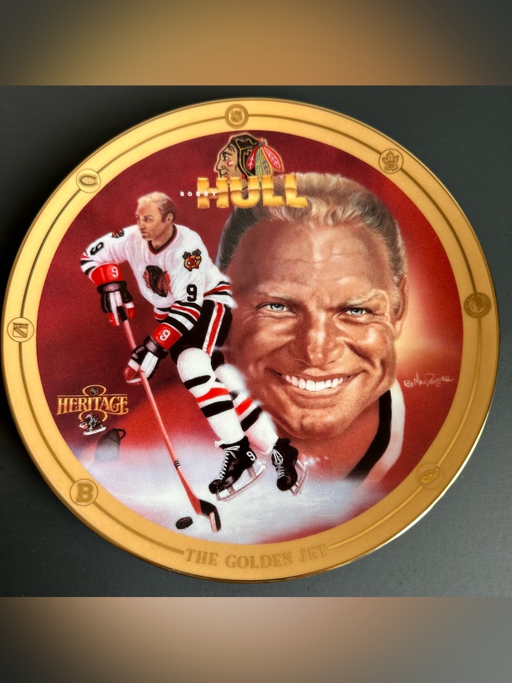 Legends of Hockey’s Golden Era 1994 Collector Plate by Rob MacDougall
